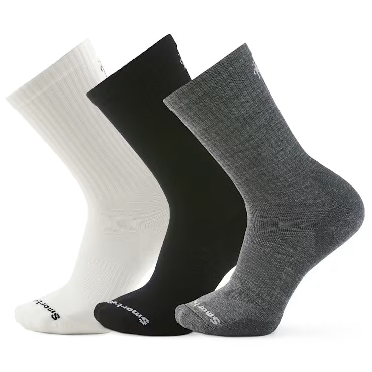 Smartwool Merino Socks Everyday Athletic Crew Socks Trio Gift Box