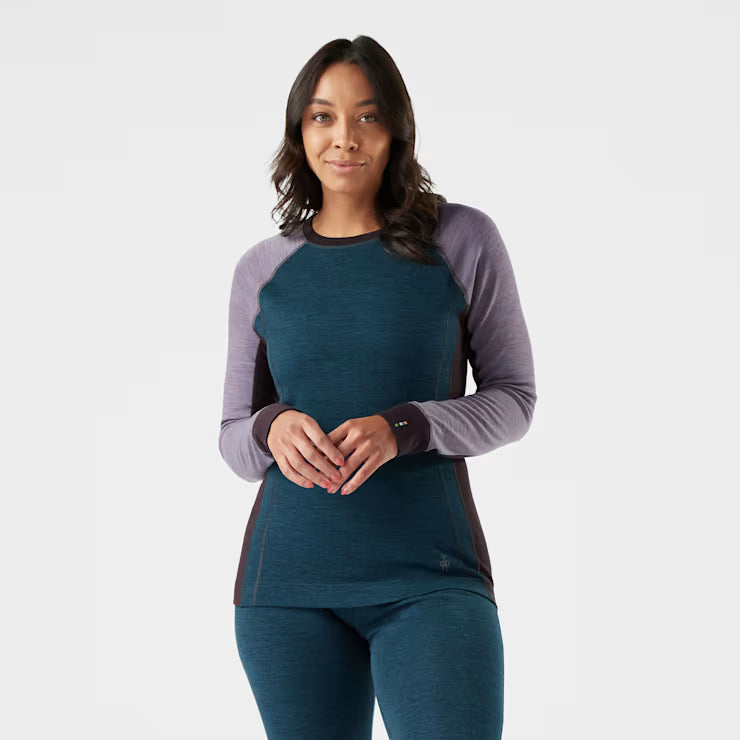 Smartwool Merino Socks Women's Classic Thermal Merino Base Layer Colorblock Crew