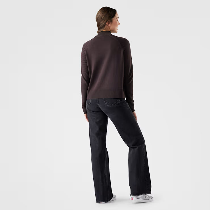 Smartwool Merino Socks Women's Edgewood Mock Neck Sweater - Image 3