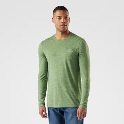 Smartwool Merino Socks Men's Merino Hemp Blend Gear Up Long Sleeve Graphic Tee