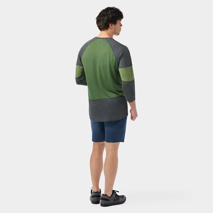 Smartwool Merino Socks Men's Mountain Bike 3/4 Sleeve Jersey - Image 2