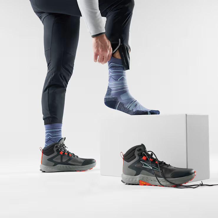 Smartwool Merino Socks Hike Mountain Range Pattern Crew Socks - Image 2
