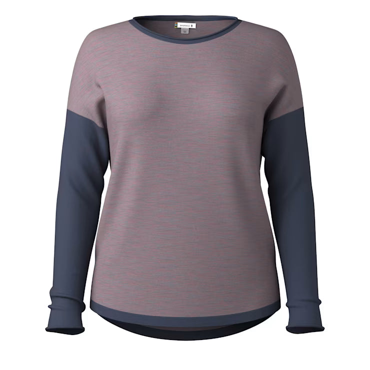 Smartwool Merino Socks Women's Shadow Pine Colorblock Crew Sweater - Image 3