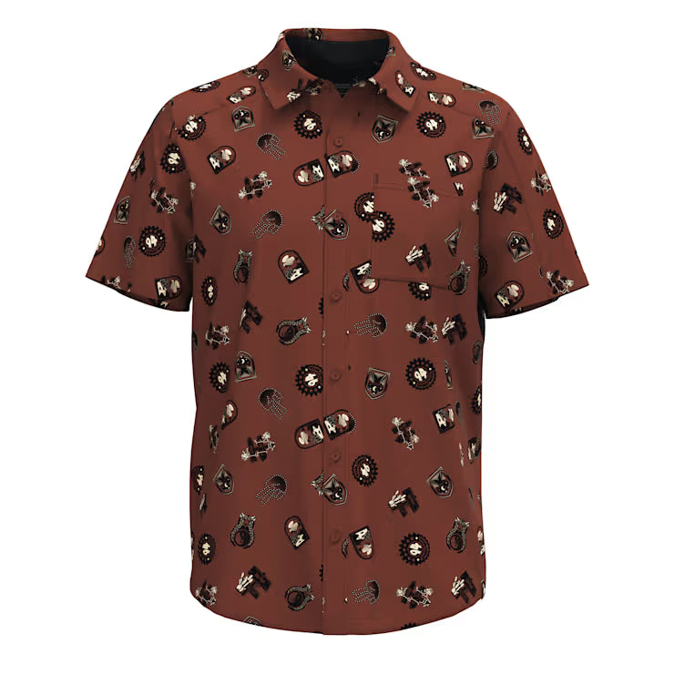 Smartwool Merino Socks Men's Everyday Short Sleeve Button Down - Image 5