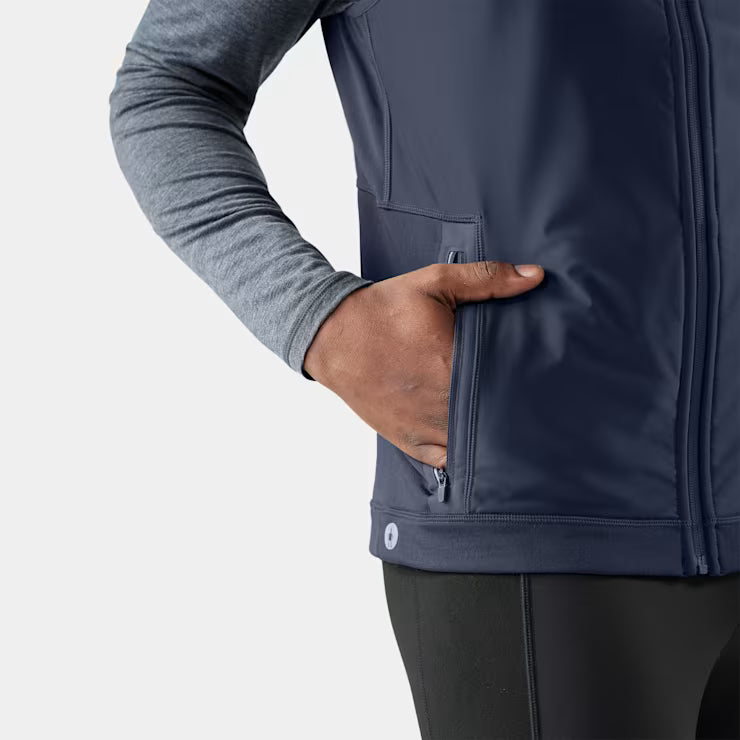 Smartwool Merino Socks Men's Active Fleece Wind Insulated Vest - Image 3