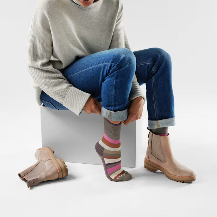 Smartwool Merino Socks Women's Everyday Multi-Stripe Crew Socks - Image 2