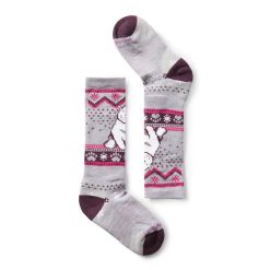 Smartwool Merino Socks Kids' Wintersport Polar Bear Pattern Over The Calf Socks