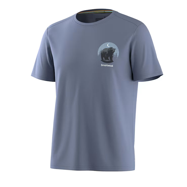 Smartwool Merino Socks Men's Lunar Bear Active Short Sleeve Graphic Tee - Image 2