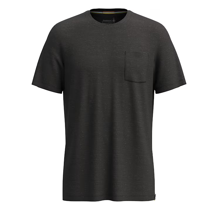 Smartwool Merino Socks Men's Merino Hemp Blend Short Sleeve Pocket Tee - Image 3