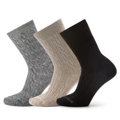Smartwool Merino Socks Everyday Cable Crew Socks Trio Gift Box