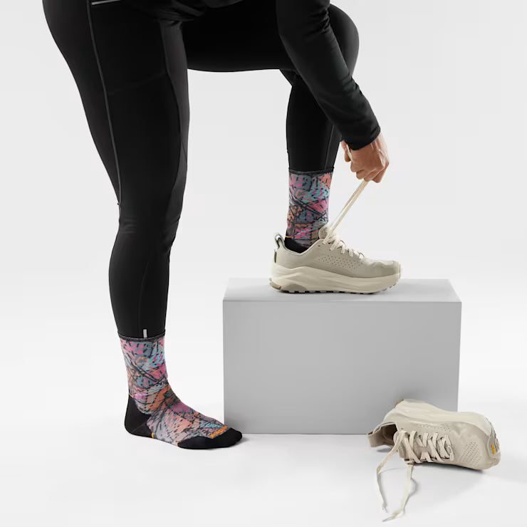 Smartwool Merino Socks Women's Trail Run Triangle Prism Print Crew Socks - Image 2
