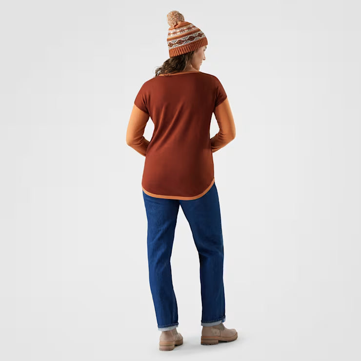 Smartwool Merino Socks Women's Shadow Pine Colorblock Crew Sweater - Image 2