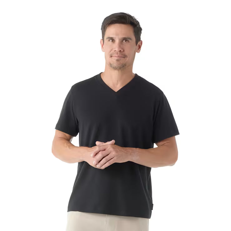 Smartwool Merino Socks Men's Perfect V-Neck Short Sleeve Tee