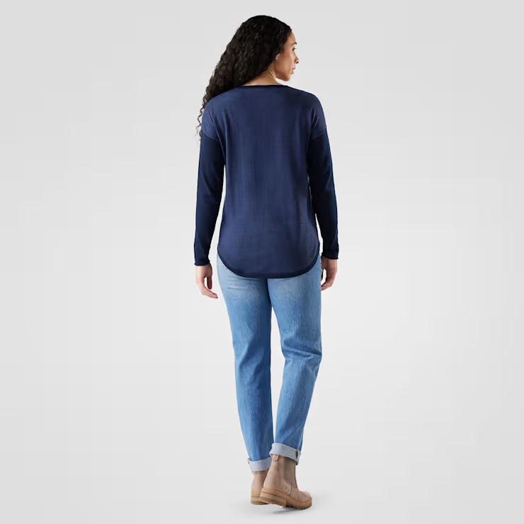 Smartwool Merino Socks Women's Shadow Pine Colorblock Crew Sweater - Image 2
