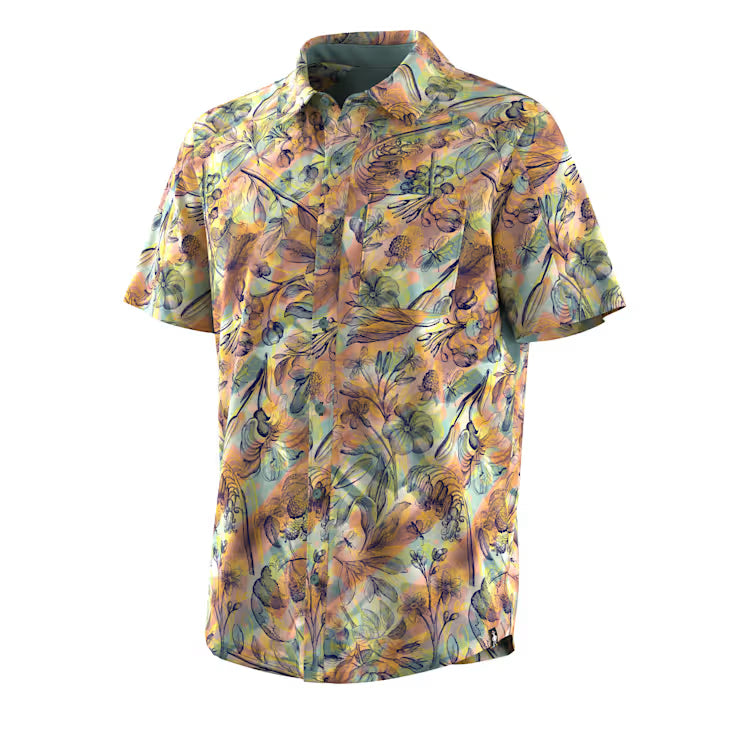 Smartwool Merino Socks Men's Everyday Short Sleeve Button Down - Image 3