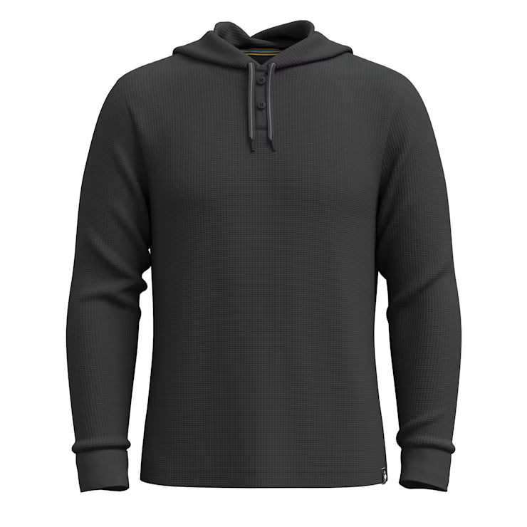 Smartwool Merino Socks Men's Waffle Henley Hoodie - Image 3