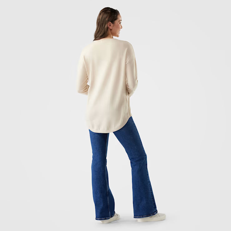 Smartwool Merino Socks Women's Shadow Pine Colorblock Crew Sweater - Image 2