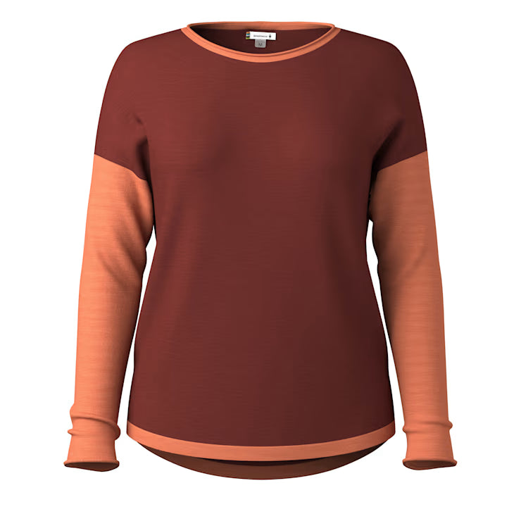 Smartwool Merino Socks Women's Shadow Pine Colorblock Crew Sweater - Image 3
