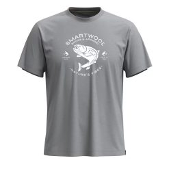 Alternative view of Smartwool Merino Socks Trout Fishing Short Sleeve Graphic Tee