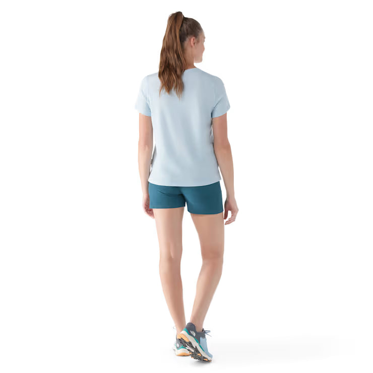 Smartwool Merino Socks Women's Perfect V-Neck Short Sleeve Tee - Image 2