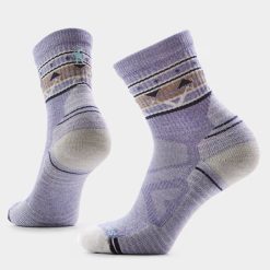 Smartwool Merino Socks Women's Hike Zig Zag Valley Mid Crew Socks