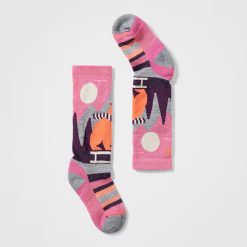 Smartwool Merino Socks Kids' Ski Sleigh Bear Over The Calf Socks
