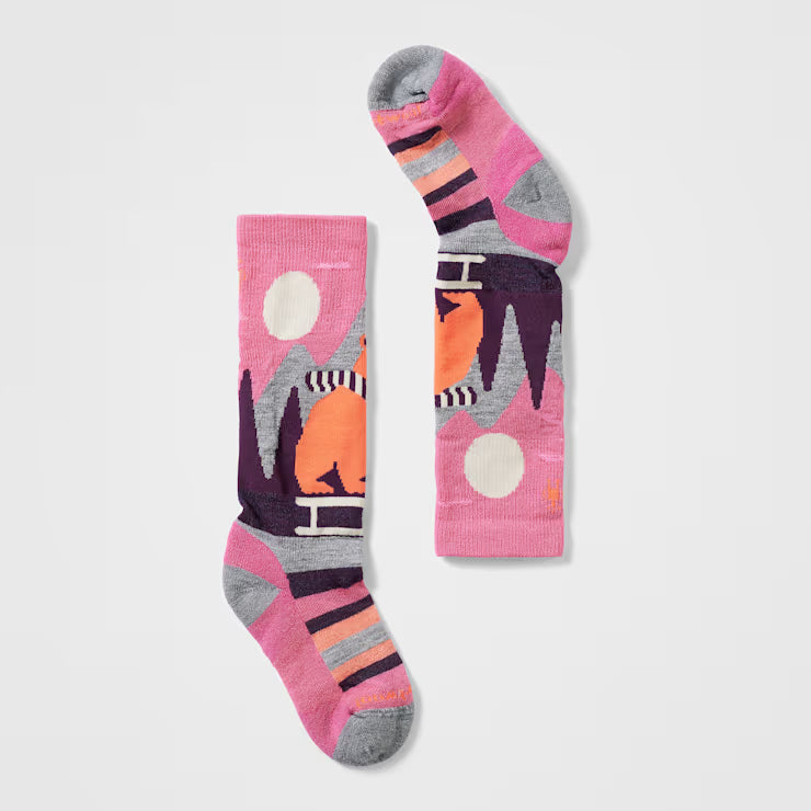Smartwool Merino Socks Kids' Ski Sleigh Bear Over The Calf Socks