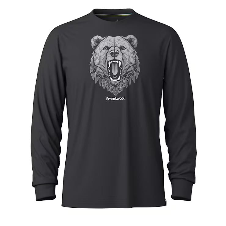 Smartwool Merino Socks Geometric Bear Long Sleeve Graphic Tee - Image 2