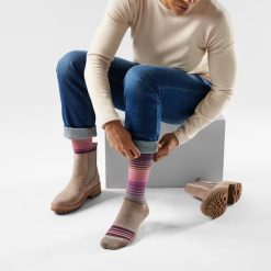Alternative view of Smartwool Merino Socks Women's Everyday Stitch Stripe Crew Socks