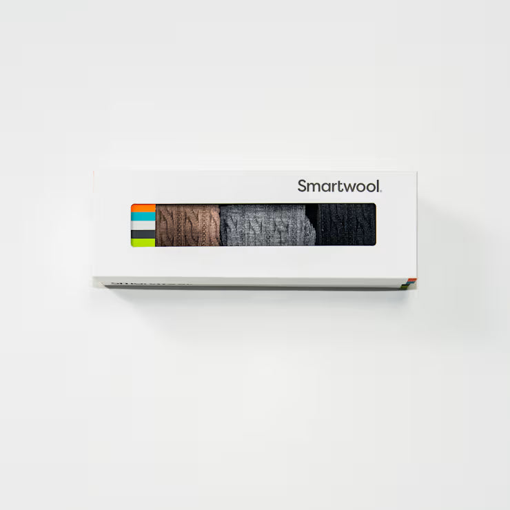 Smartwool Merino Socks Everyday Cable Crew Socks Trio Gift Box - Image 2