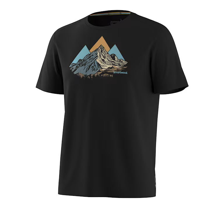 Smartwool Merino Socks Men's Peak Bagger Active Short Sleeve Graphic Tee - Image 2