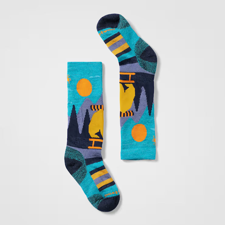 Smartwool Merino Socks Kids' Ski Sleigh Bear Over The Calf Socks