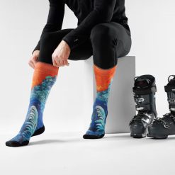 Alternative view of Smartwool Merino Socks Ski Winter Haze Print OTC Socks