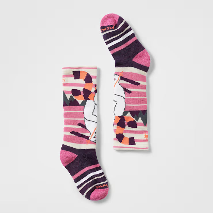 Smartwool Merino Socks Kids' Wintersport Yeti Pattern Over The Calf Socks