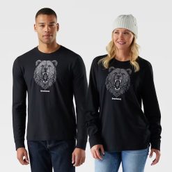 Smartwool Merino Socks Geometric Bear Long Sleeve Graphic Tee