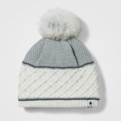 Alternative view of Smartwool Merino Socks Cable Knit Colorblock Pom Beanie