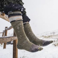 Alternative view of Smartwool Merino Socks Snowboard Mountain Sunrise Over The Calf Socks