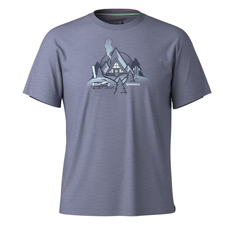 Smartwool Merino Socks Alpine A-Frame Short Sleeve Graphic Tee - Image 2