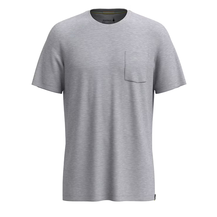 Smartwool Merino Socks Men's Merino Hemp Blend Short Sleeve Pocket Tee - Image 2