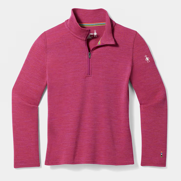 Smartwool Merino Socks Kids' Classic Thermal Merino Base Layer 1/4 Zip - Image 3
