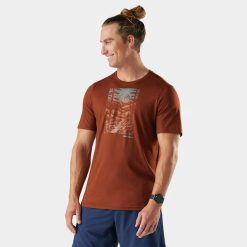 Smartwool Merino Socks Men's Winding Trail Active Short Sleeve Graphic Tee