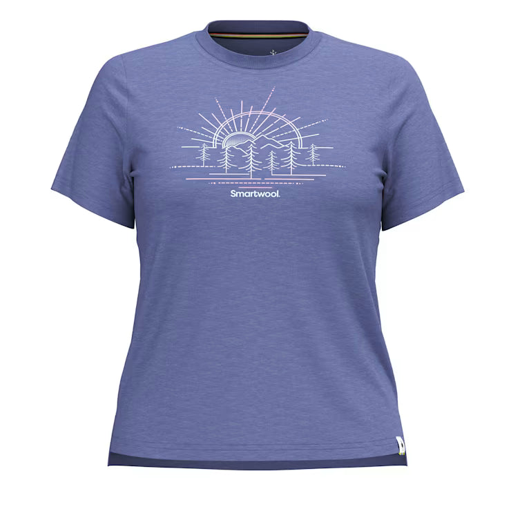 Smartwool Merino Socks Women's Mountain Sol Short Sleeve Graphic Tee - Image 2