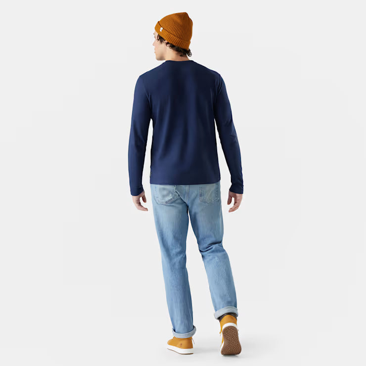 Smartwool Merino Socks Men's Perfect Crew Long Sleeve Tee - Image 3