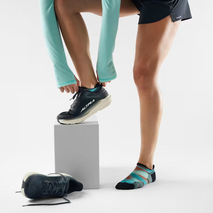 Smartwool Merino Socks Women's Run Brushed Print Low Ankle Socks - Image 2