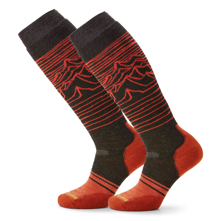 Smartwool Merino Socks Snowboard Iguchi Pattern Over The Calf Socks 2-pack