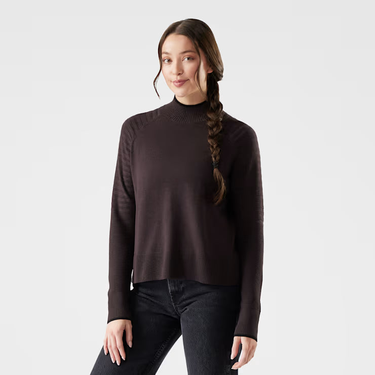 Smartwool Merino Socks Women's Edgewood Mock Neck Sweater