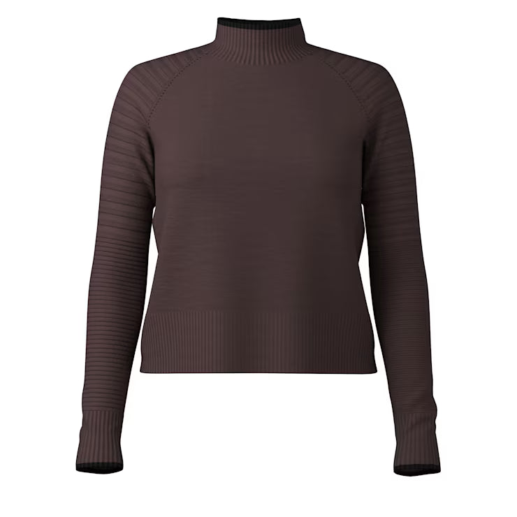 Smartwool Merino Socks Women's Edgewood Mock Neck Sweater - Image 2