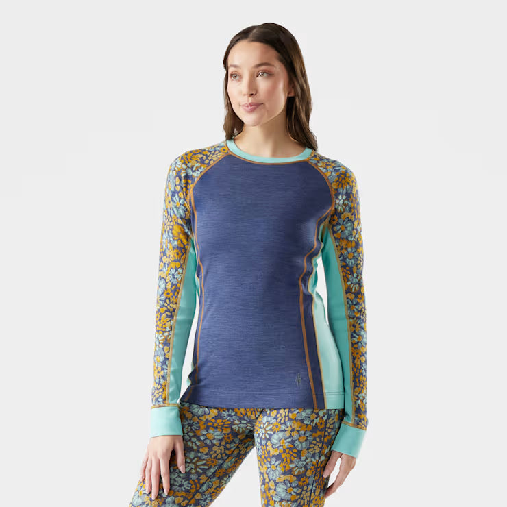 Smartwool Merino Socks Women's Classic Thermal Merino Base Layer Colorblock Crew