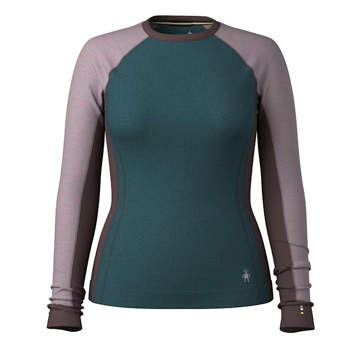 Smartwool Merino Socks Women's Classic Thermal Merino Base Layer Colorblock Crew - Image 2