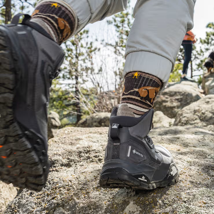 Smartwool Merino Socks Hike Bear Stripe Mid Crew Socks - Image 3